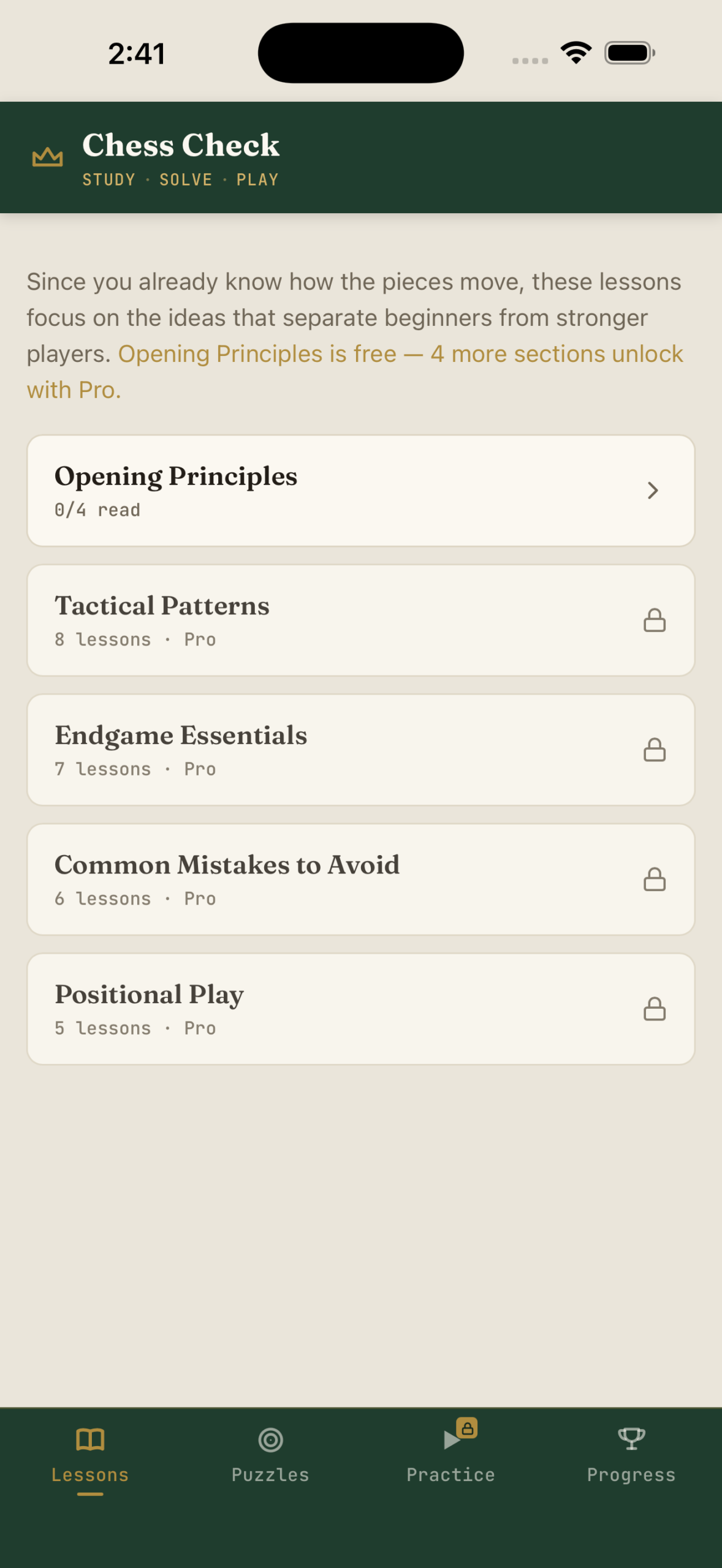 Lessons